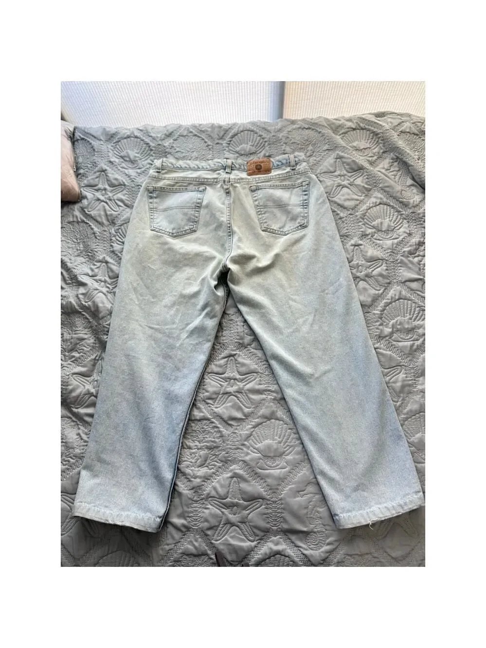 St. John’s Bay Men’s Relaxed Fit Light Blue Jeans Size 38x29 Cotton Denim